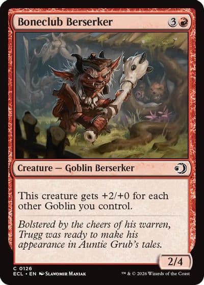 Boneclub Berserker Lorwyn Eclipsed Magic card