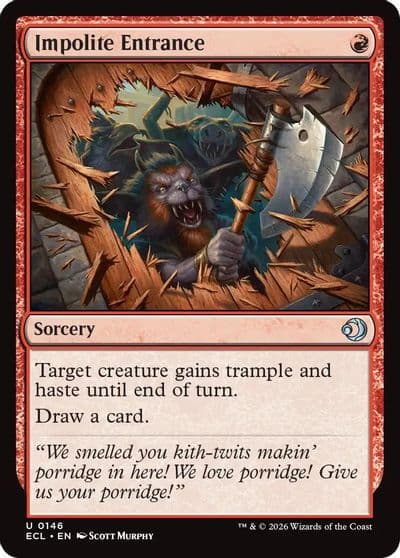 Impolite Entrance Lorwyn Eclipsed Magic card