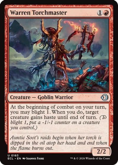 Warren Torchmaster Lorwyn Eclipsed Magic card