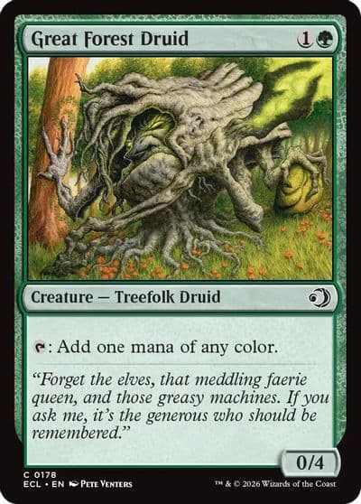 Great Forest Druid Lorwyn Eclipsed Magic card