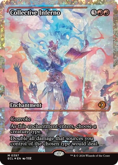 Collective Inferno Showcase Fracture Foil Lorwyn Eclipsed Magic card