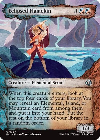 Eclipsed Flamekin Showcase Lorwyn Eclipsed Magic card