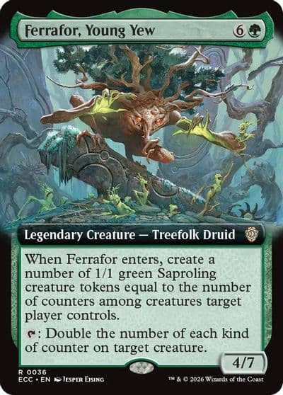 Ferrafor Young Yew Extended Art Commander: Lorwyn Eclipsed Magic card