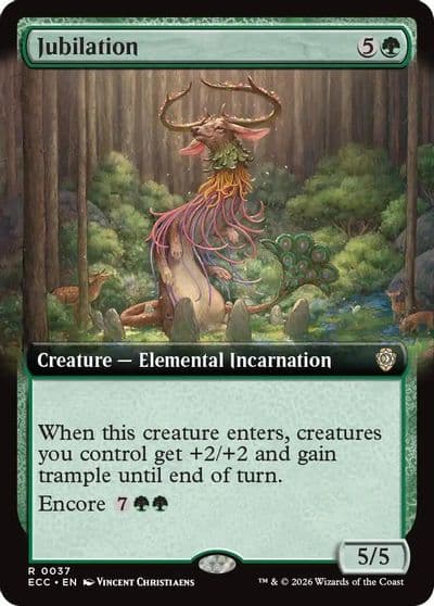 Jubilation Extended Art Commander: Lorwyn Eclipsed Magic card