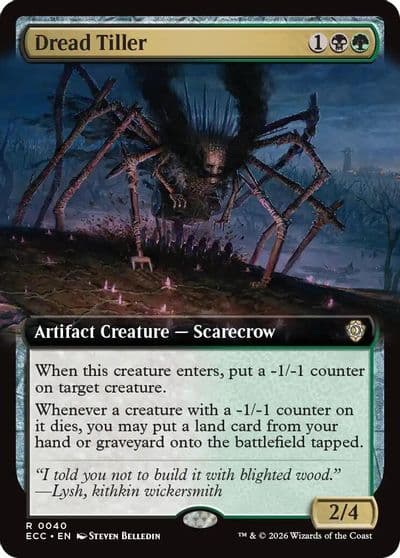 Dread Tiller Extended Art Commander: Lorwyn Eclipsed Magic card