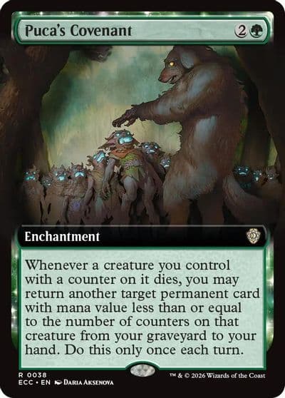 Pucas Covenant Extended Art Commander: Lorwyn Eclipsed Magic card