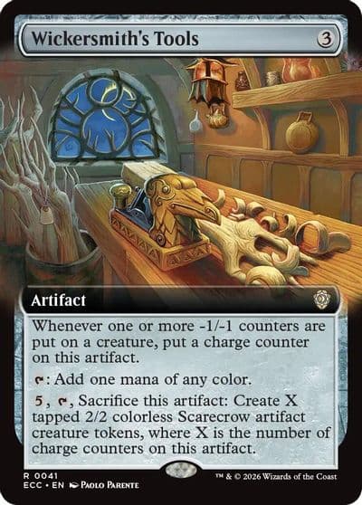 Wickersmiths Tools Extended Art Commander: Lorwyn Eclipsed Magic card