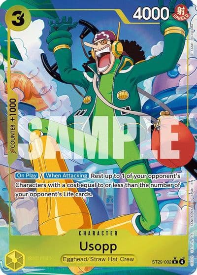 Usopp Full Art Starter Deck 29: Egghead One Piece card