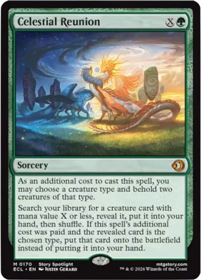 Celestial Reunion Lorwyn Eclipsed Magic card