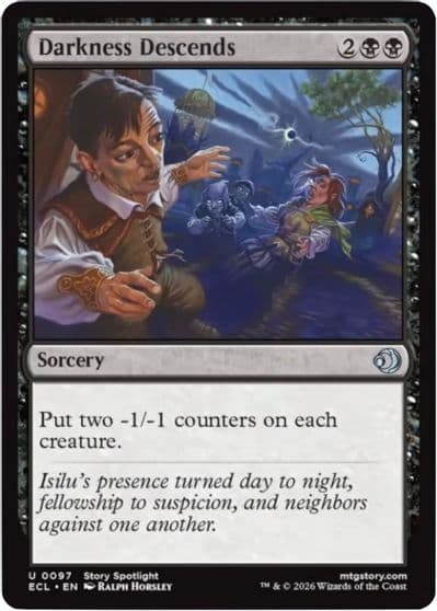 Darkness Descends Lorwyn Eclipsed Magic card
