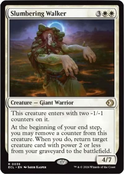 Slumbering Walker Lorwyn Eclipsed Magic card