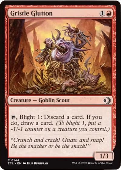 Gristle Glutton Lorwyn Eclipsed Magic card