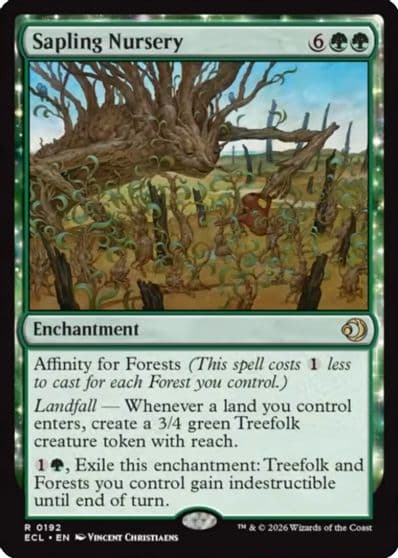Sapling Nursery Lorwyn Eclipsed Magic card