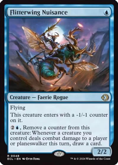 Flitterwing Nuisance Lorwyn Eclipsed Magic card