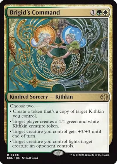 Brigids Command Lorwyn Eclipsed Magic card