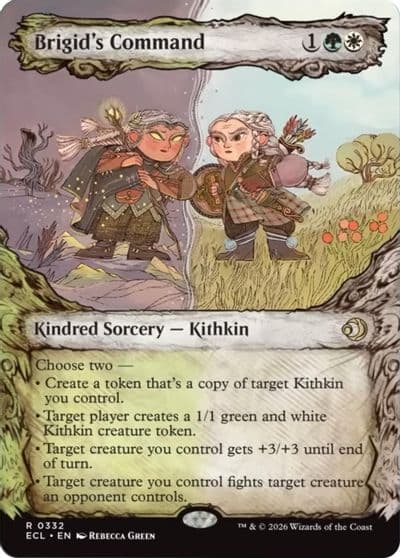 Brigids Command Showcase Lorwyn Eclipsed Magic card