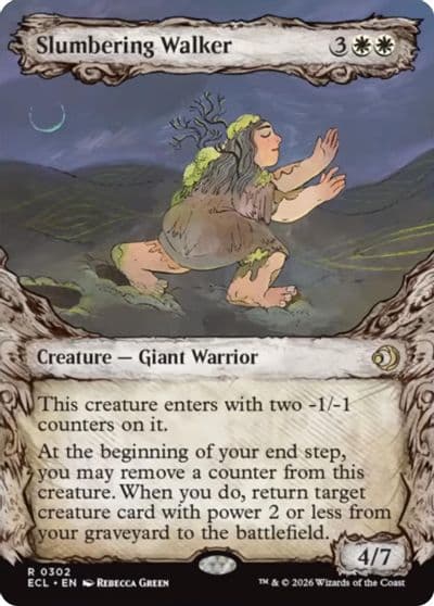 Slumbering Walker Showcase Lorwyn Eclipsed Magic card