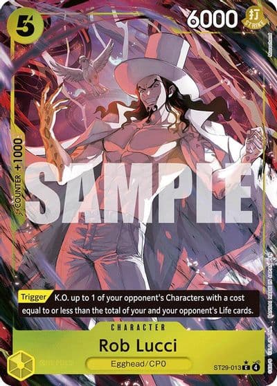 Rob Lucci Full Art Starter Deck 29: Egghead One Piece card