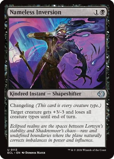 Nameless Inversion Lorwyn Eclipsed Magic card