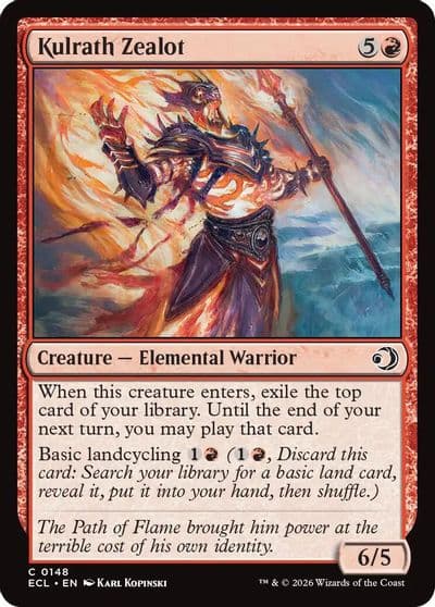 Kulrath Zealot Lorwyn Eclipsed Magic card