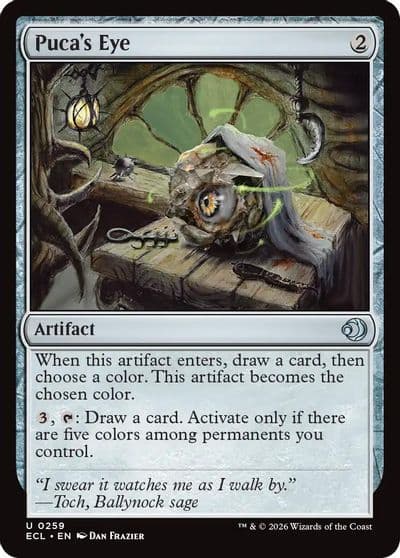 Pucas Eye Lorwyn Eclipsed Magic card