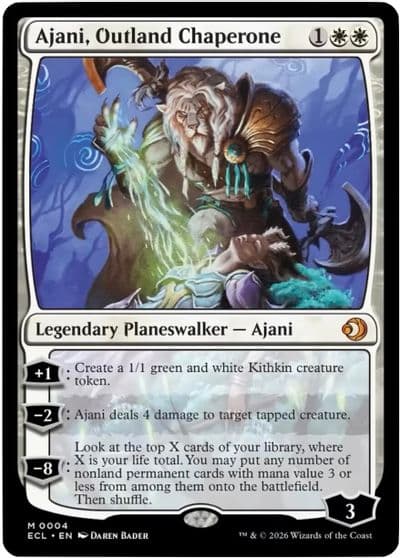 Ajani Outland Chaperone Lorwyn Eclipsed Magic card