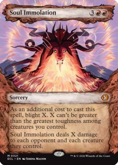 Soul Immolation Showcase Lorwyn Eclipsed Magic card