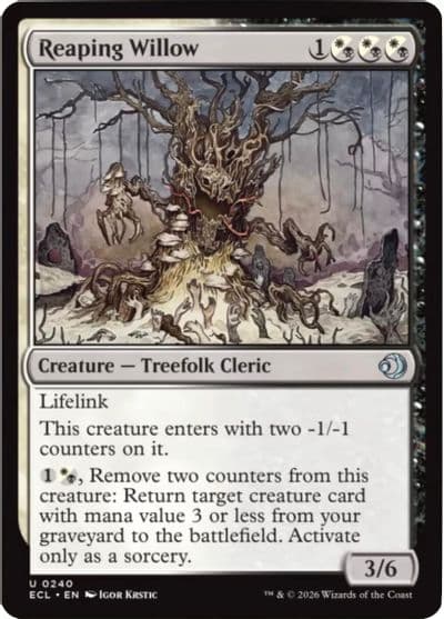Reaping Willow Lorwyn Eclipsed Magic card