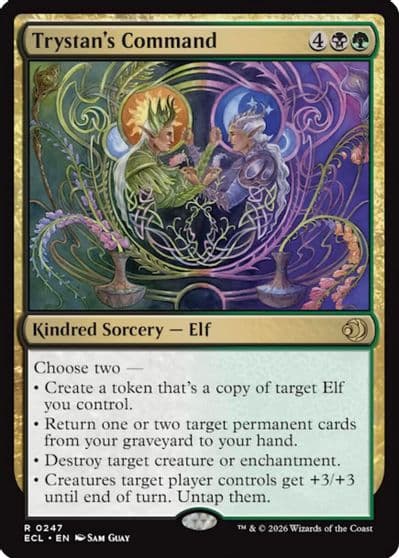 Trystans Command Lorwyn Eclipsed Magic card