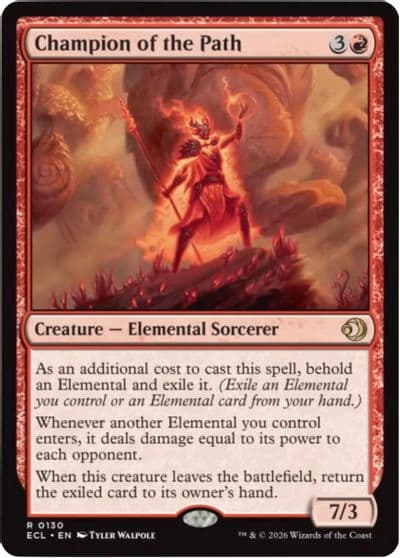 Champion of the Path Lorwyn Eclipsed Magic card