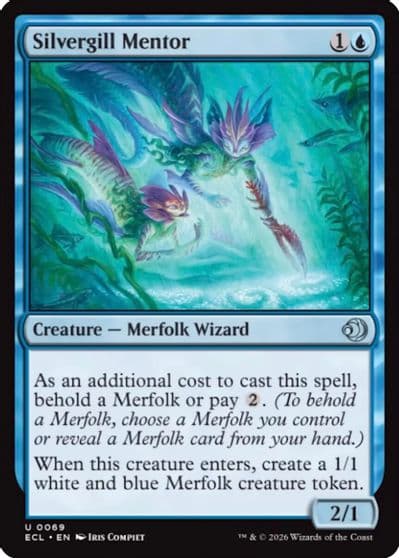 Silvergill Mentor Lorwyn Eclipsed Magic card