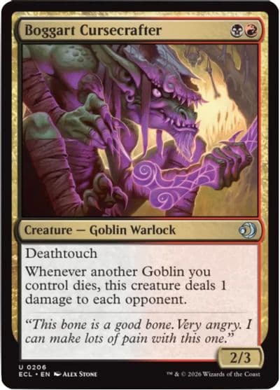 Boggart Cursecrafter Lorwyn Eclipsed Magic card