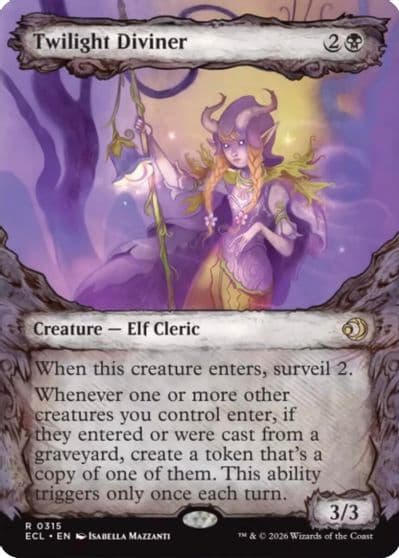 Twilight Diviner Showcase Lorwyn Eclipsed Magic card