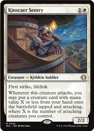 Kinscaer Sentry Lorwyn Eclipsed Magic card