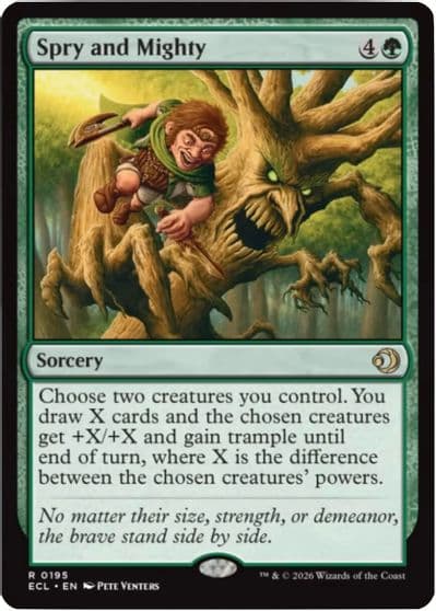 Spry and Mighty Lorwyn Eclipsed Magic card