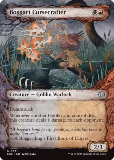 Boggart Cursecrafter Showcase Lorwyn Eclipsed Magic card