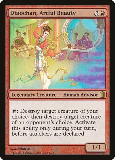 Diaochan Artful Beauty Commander's Arsenal Magic card