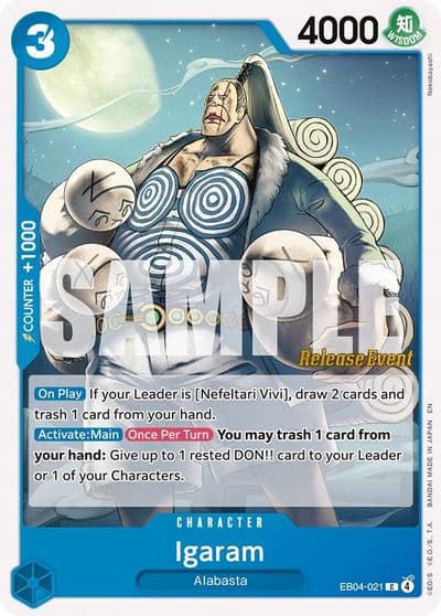 Igaram The Azure Sea's Seven Release Event Cards One Piece card