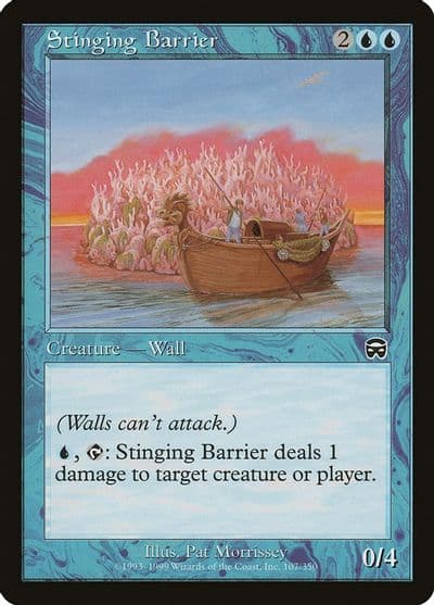 Stinging Barrier Mercadian Masques Magic card