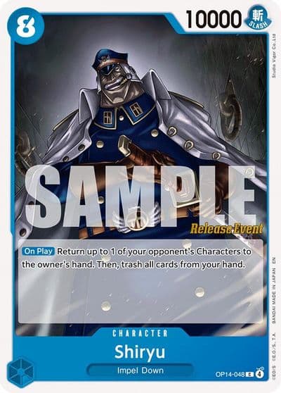 Shiryu The Azure Sea's Seven Release Event Cards One Piece card