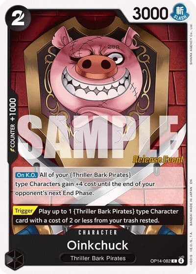 Oinkchuck The Azure Sea's Seven Release Event Cards One Piece card