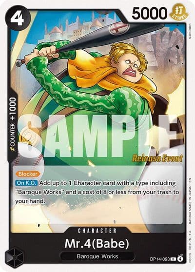 Mr4Babe The Azure Sea's Seven Release Event Cards One Piece card