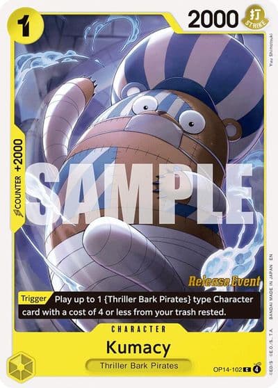 Kumacy The Azure Sea's Seven Release Event Cards One Piece card