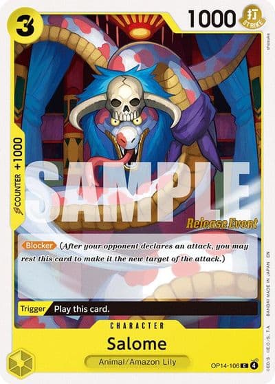Salome The Azure Sea's Seven Release Event Cards One Piece card