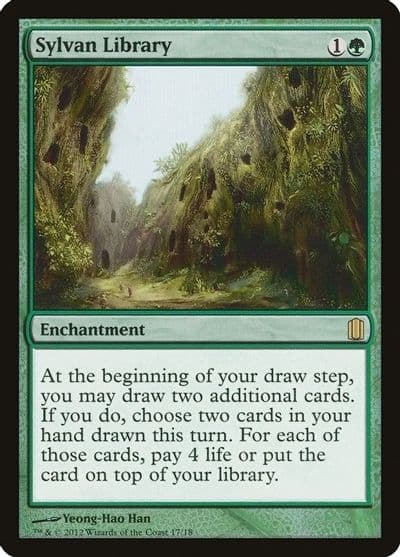 Sylvan Library Commander's Arsenal Magic card