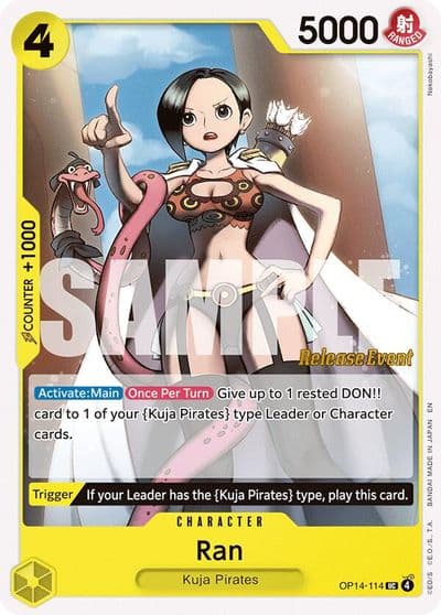 Ran The Azure Sea's Seven Release Event Cards One Piece card