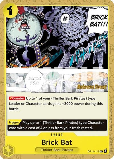 Brick Bat The Azure Sea's Seven Release Event Cards One Piece card