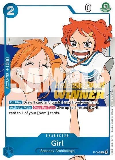 Girl OP14 Release Event Winner One Piece Promotion Cards One Piece card
