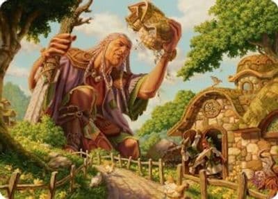 Curious Colossus Art Card Art Series: Lorwyn Eclipsed Magic card