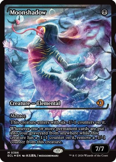 Moonshadow 0386 Showcase Lorwyn Eclipsed Magic card